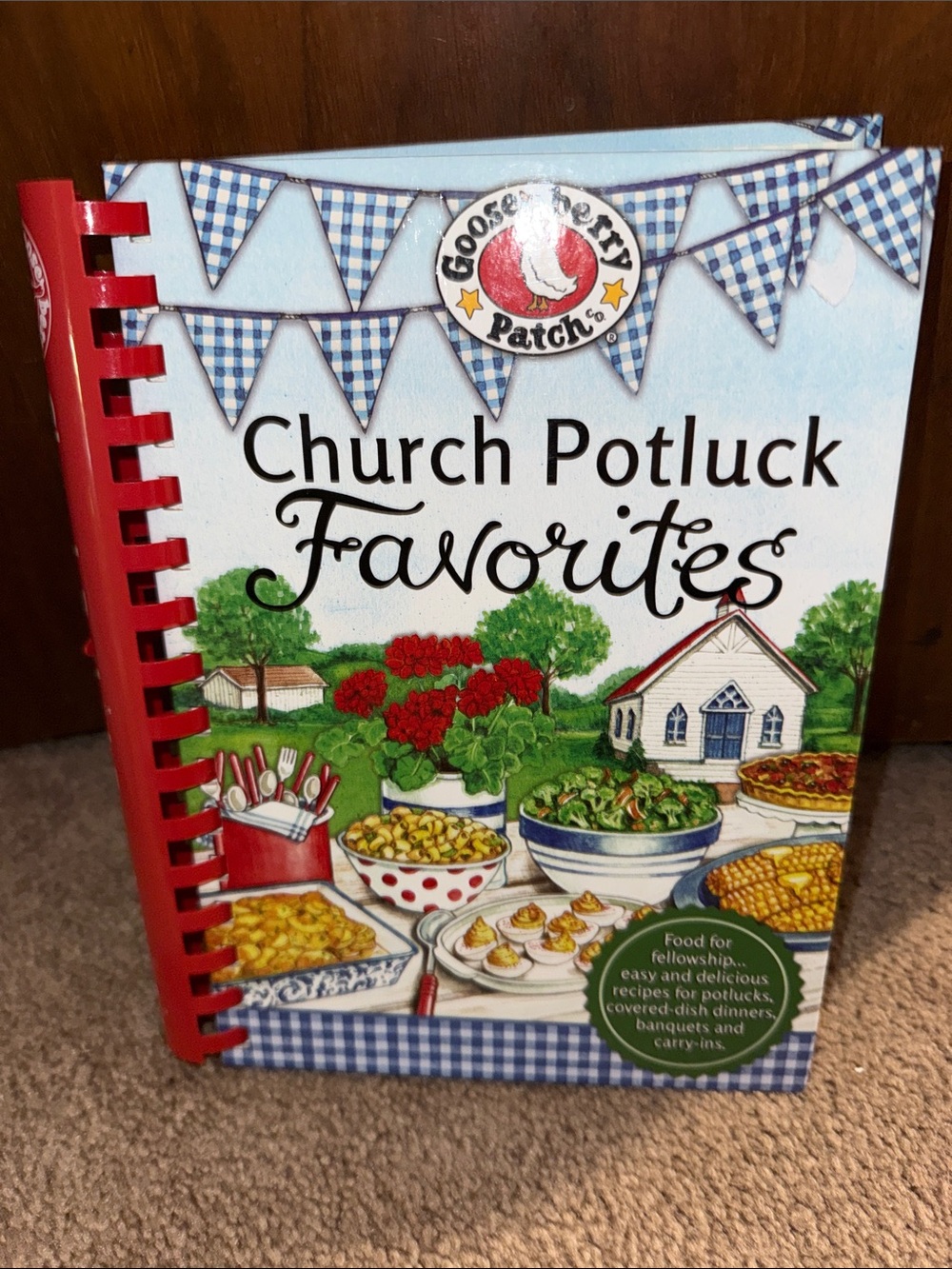 Gooseberry Patch Church Potluck Favorites Cookbook - Red Spiral